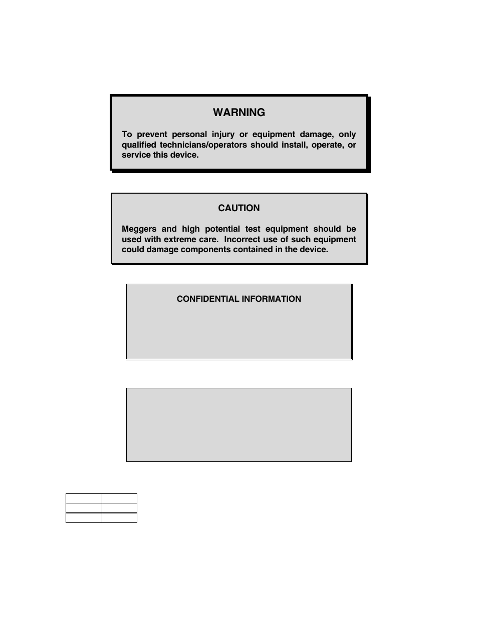 Warning | Basler Electric MVC300 User Manual | Page 2 / 16