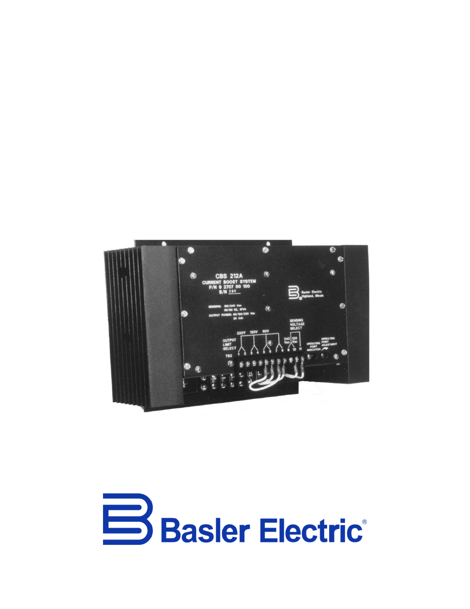 Basler Electric CBS 212A User Manual | 28 pages