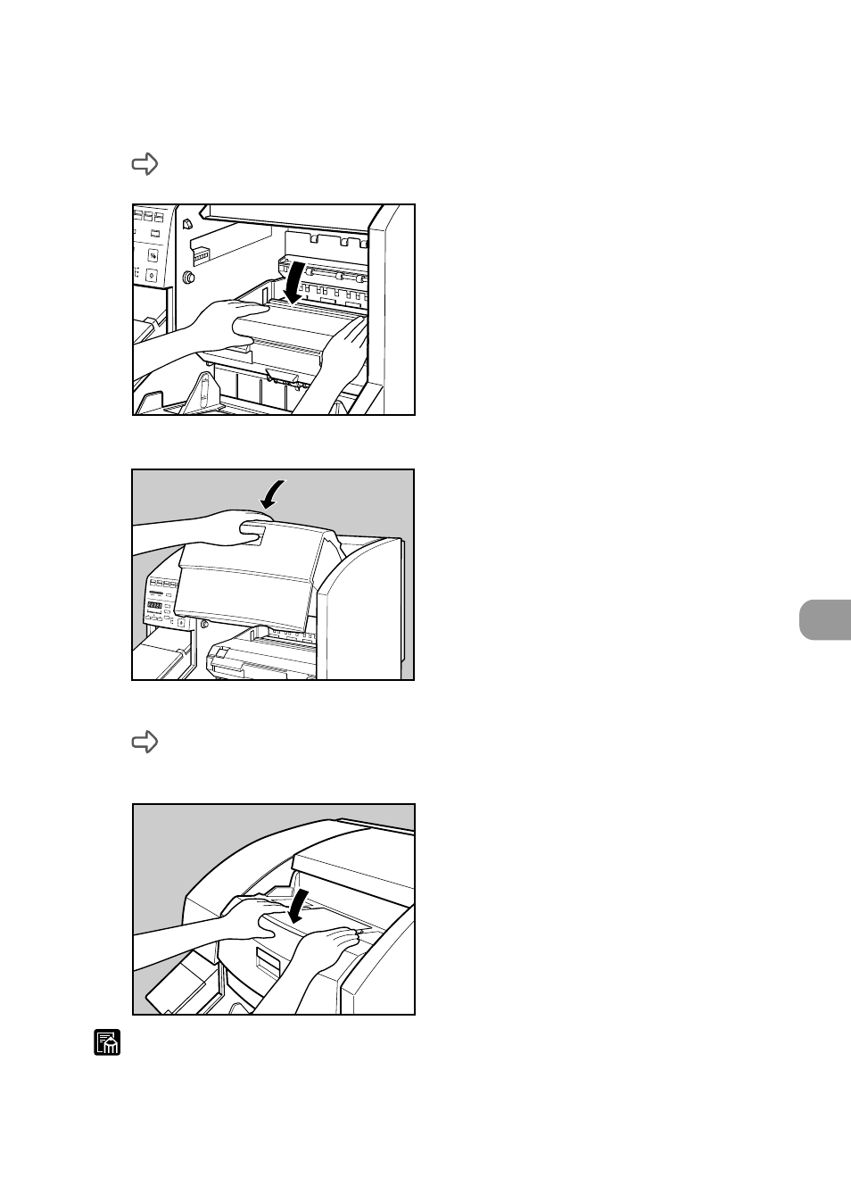 Gently close the upper unit | Canon DR-5060F User Manual | Page 67 / 92