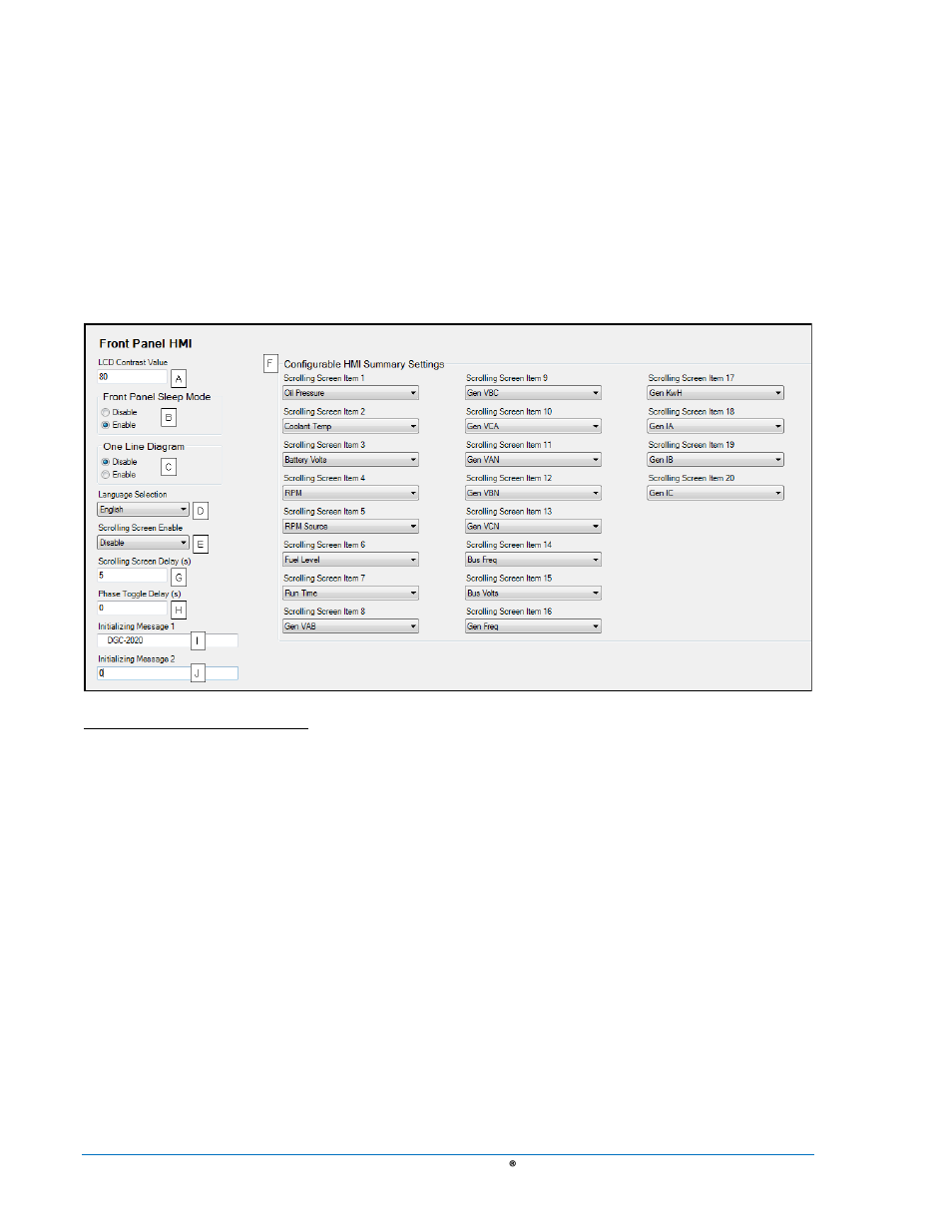 Style number, Style number -14, Figure 4-14. front panel hmi -14 | Basler Electric DGC-2020 User Manual | Page 124 / 620