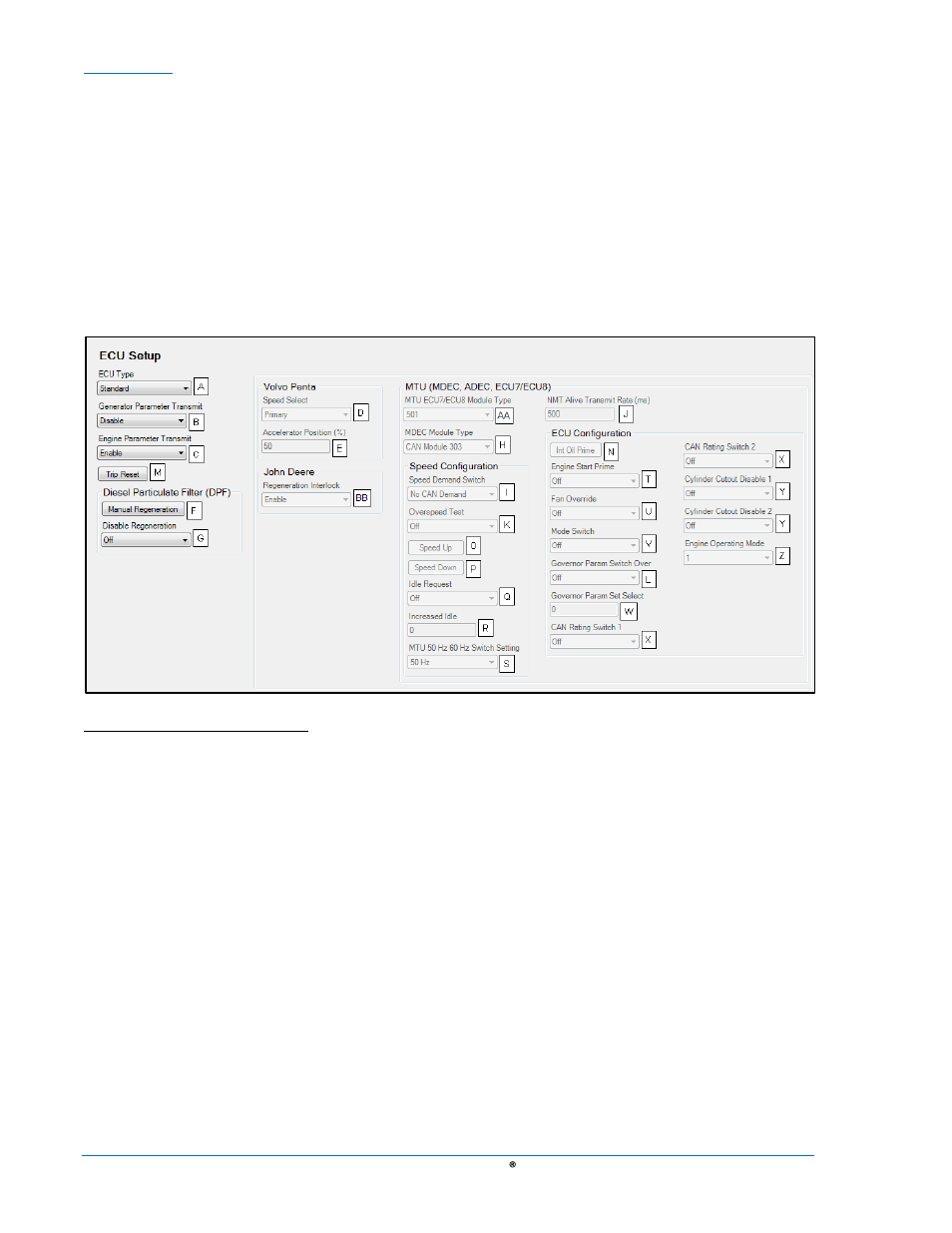 Figure 4-20. ecu setup -26, John deere | Basler Electric DGC-2020 User Manual | Page 136 / 620