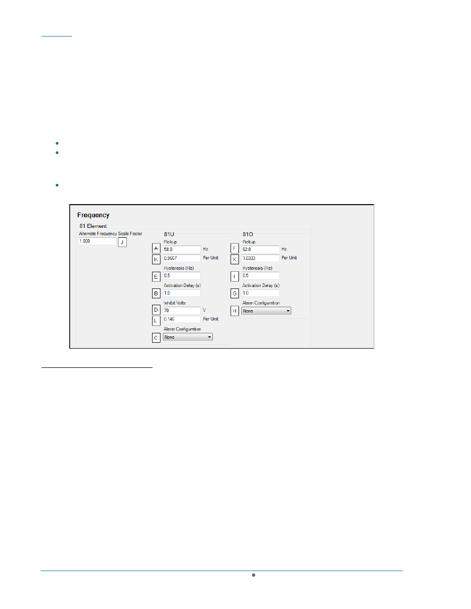 Reverse power protection (32r), Reverse power protection (32r) -64, Figure 4-54. frequency -64 | Per unit | Basler Electric DGC-2020 User Manual | Page 174 / 620