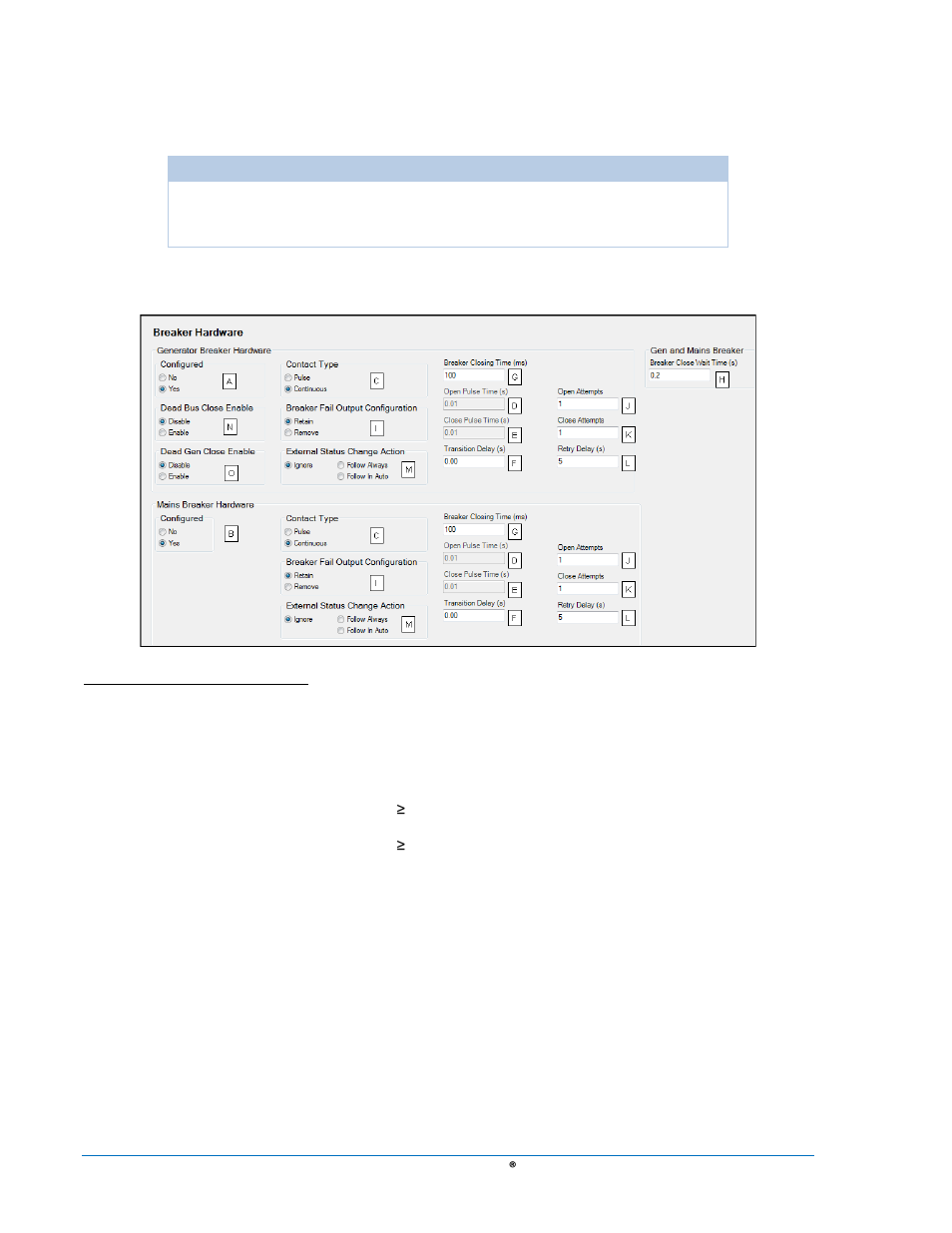Figure 4-61. breaker hardware -72 | Basler Electric DGC-2020 User Manual | Page 182 / 620