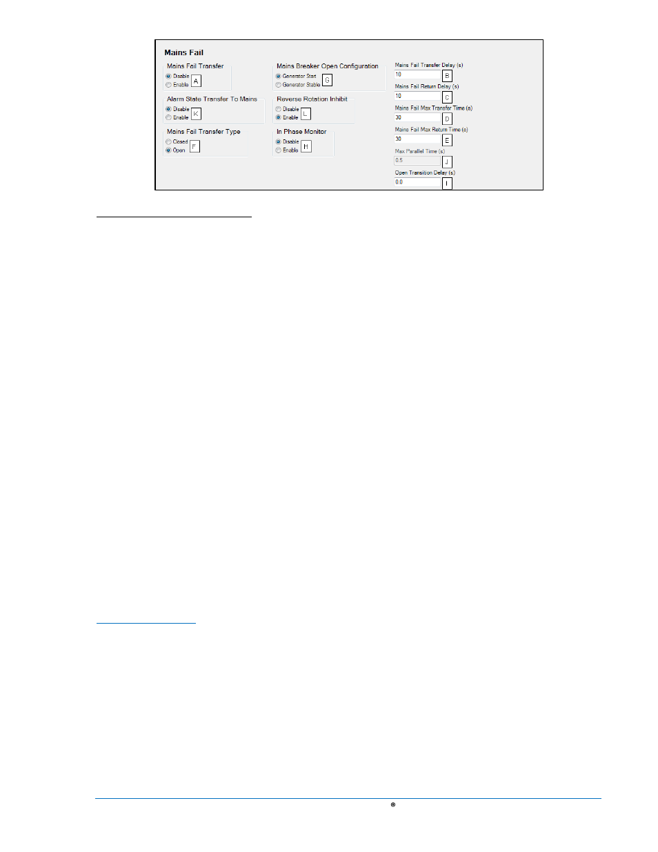 Bus condition detection, Bus condition detection -75, Figure 4-62 mains fail -75 | Generator sensing | Basler Electric DGC-2020 User Manual | Page 185 / 620