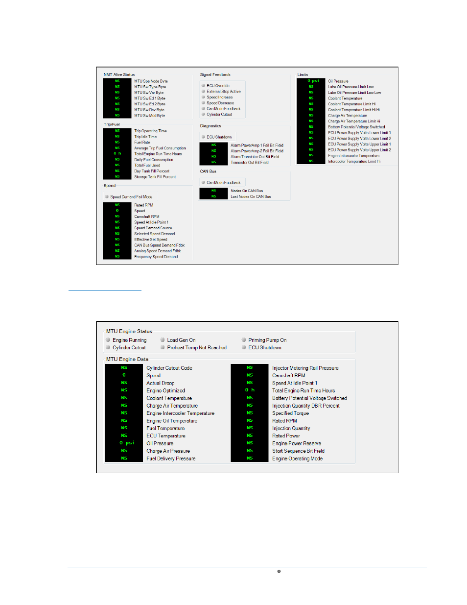 Summary, Summary -111, Figure 4-110. metering, mtu status -111 | Figure 4-111. metering, mtu engine status -111 | Basler Electric DGC-2020 User Manual | Page 221 / 620