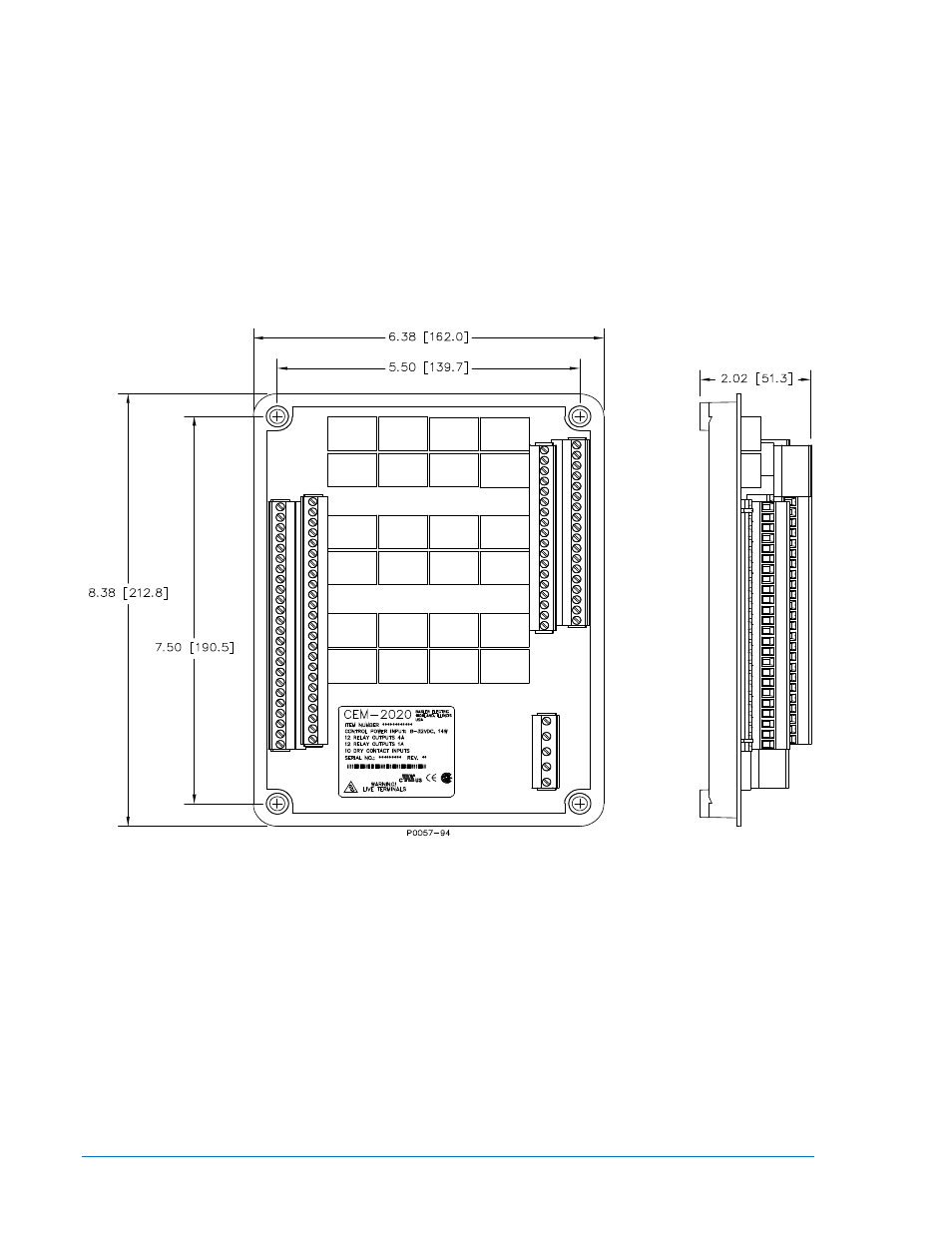 Mounting, Mounting -4, Figure 10-1. cem-2020 overall dimensions -4 | Basler Electric DGC-2020 User Manual | Page 390 / 620