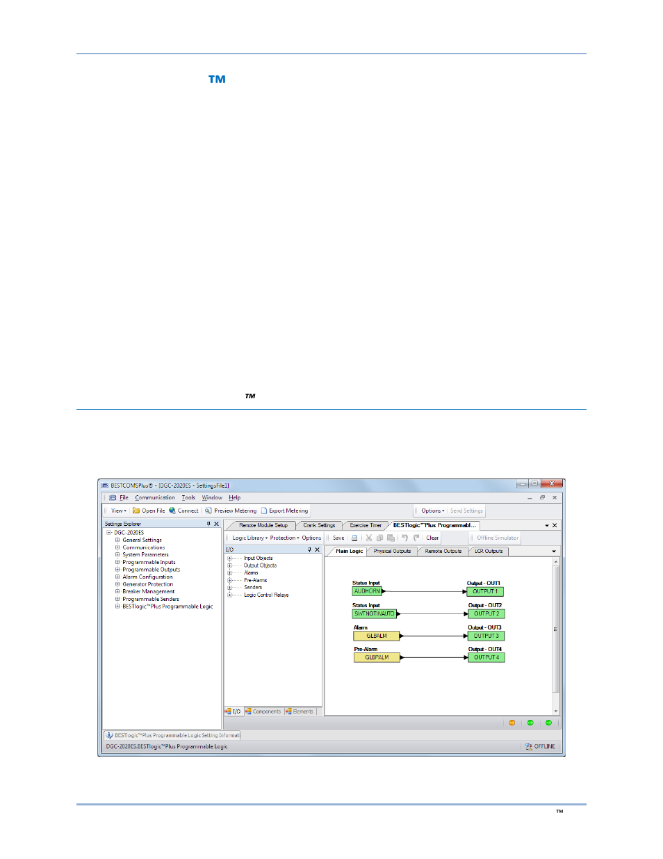 Bestlogic™plus, Bestlogic, Plus | Bestlogic ™ plus, Overview of bestlogic ™plus | Basler Electric DGC-2020ES User Manual | Page 123 / 252