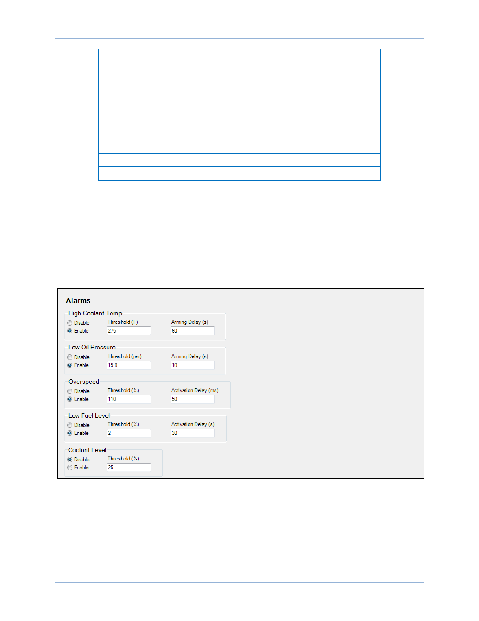 Alarm configuration | Basler Electric DGC-2020ES User Manual | Page 81 / 252