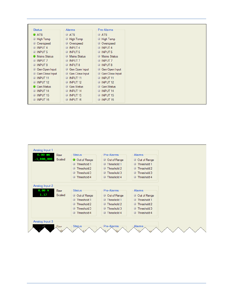 Analog inputs, Remote contact inputs | Basler Electric DGC-2020HD User Manual | Page 173 / 404