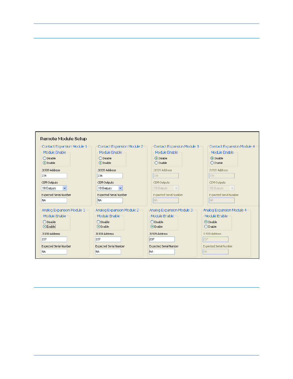 Remote module setup, Crank settings | Basler Electric DGC-2020HD User Manual | Page 277 / 404