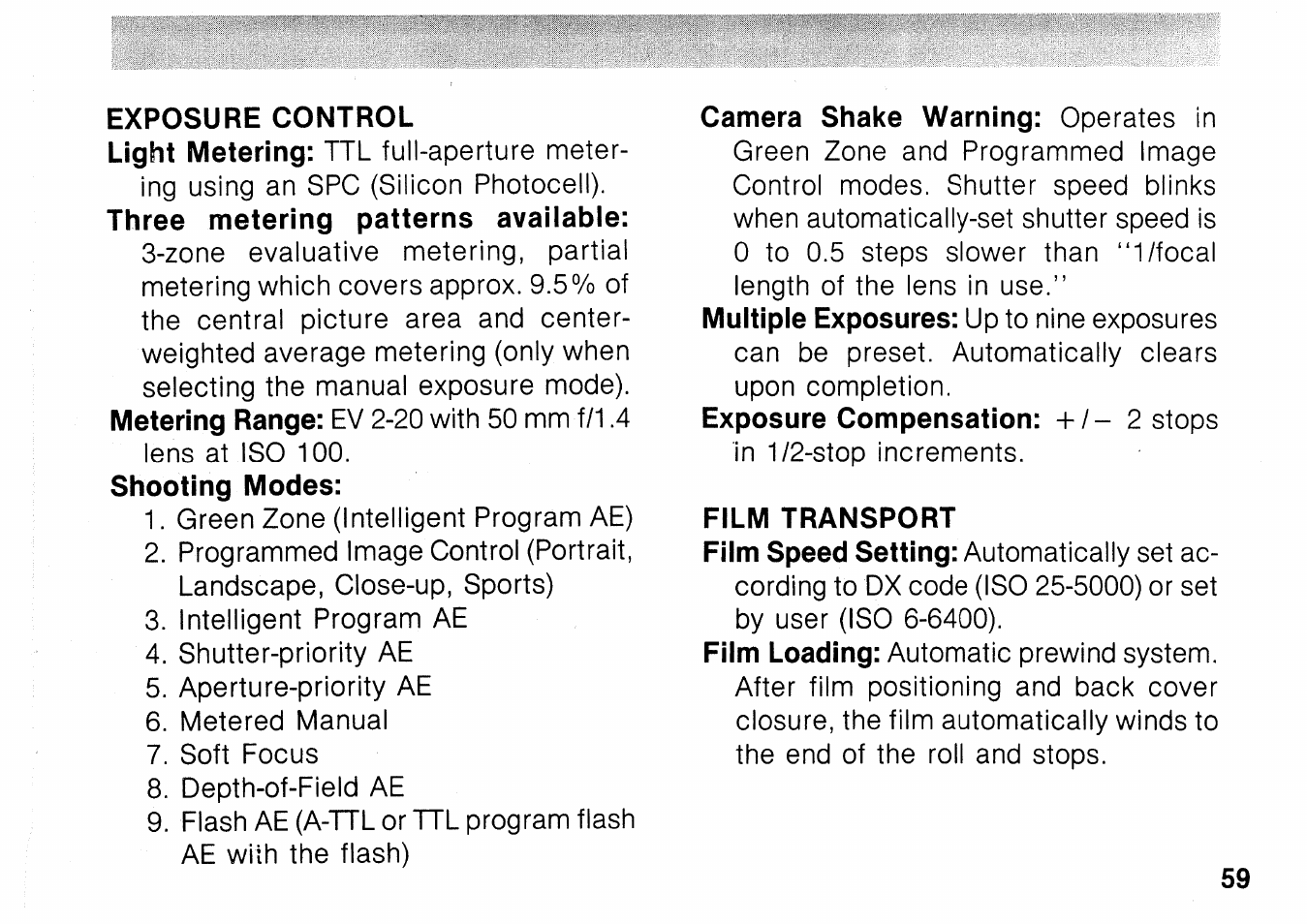 Canon EOS 1000N User Manual | Page 60 / 109