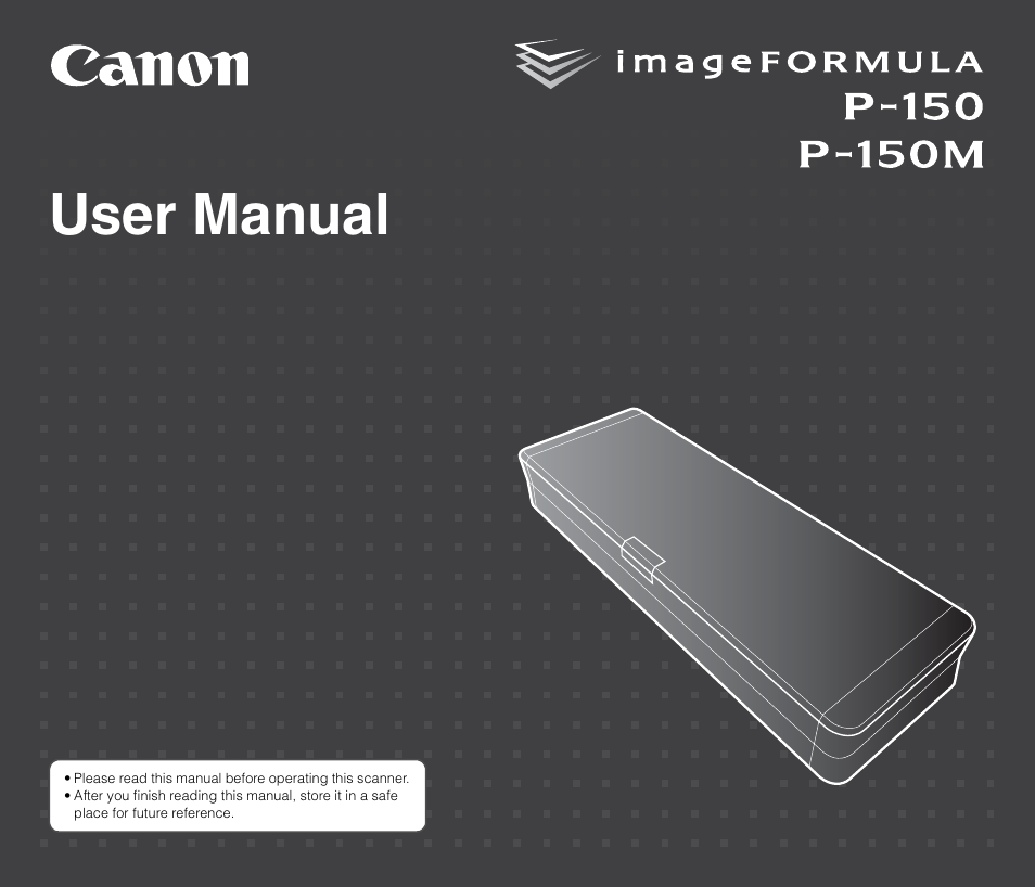 Canon P-150M User Manual | 105 pages