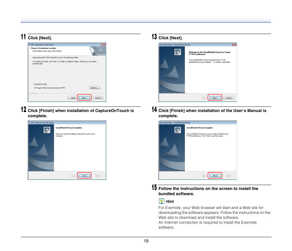 Canon P-150M User Manual | Page 19 / 105