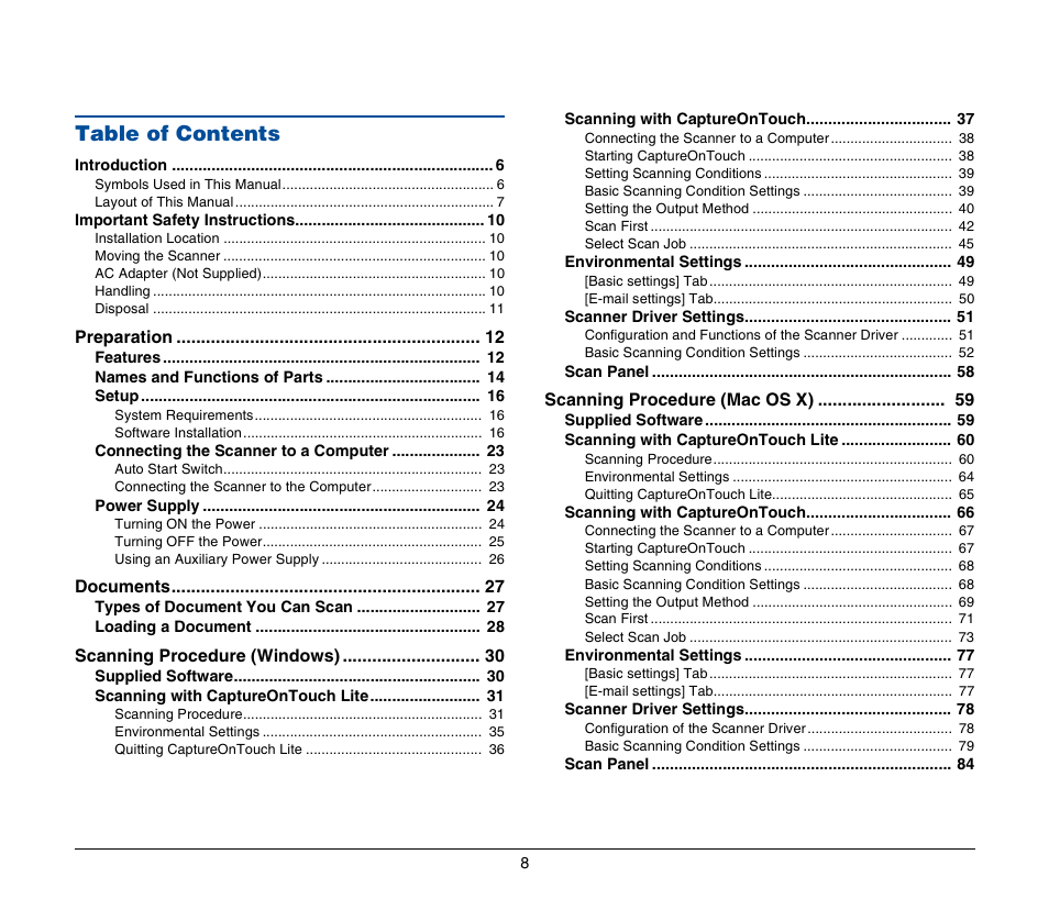 Canon P-150M User Manual | Page 8 / 105