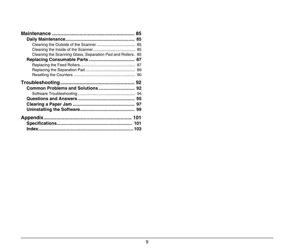 Canon P-150M User Manual | Page 9 / 105