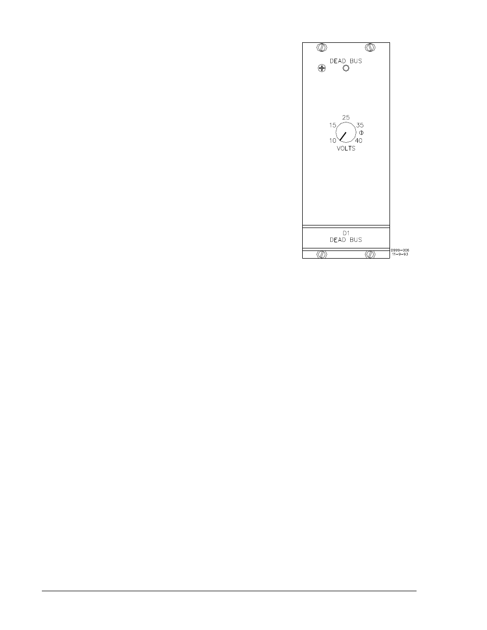 Dead bus module d1, Dead bus module d1 -12, Figure 2-14. module d1 -12 | Basler Electric BE1-25A User Manual | Page 32 / 90