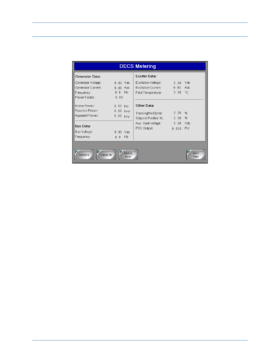 Decs metering screen | Basler Electric IDP-800 User Manual | Page 27 / 70