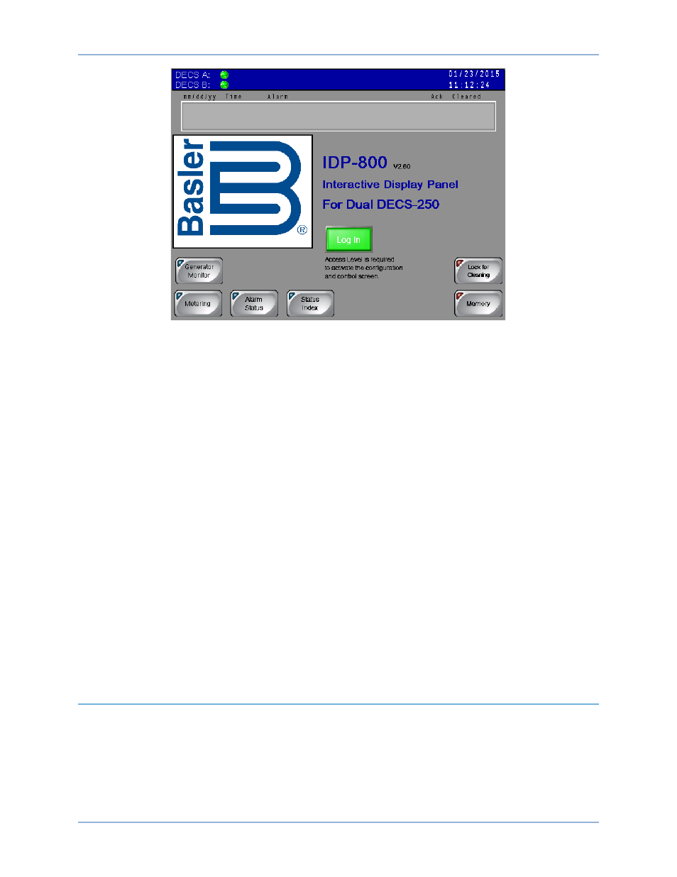 Idp-800 passwords, Generator/motor monitor | Basler Electric IDP-800 User Manual | Page 37 / 70