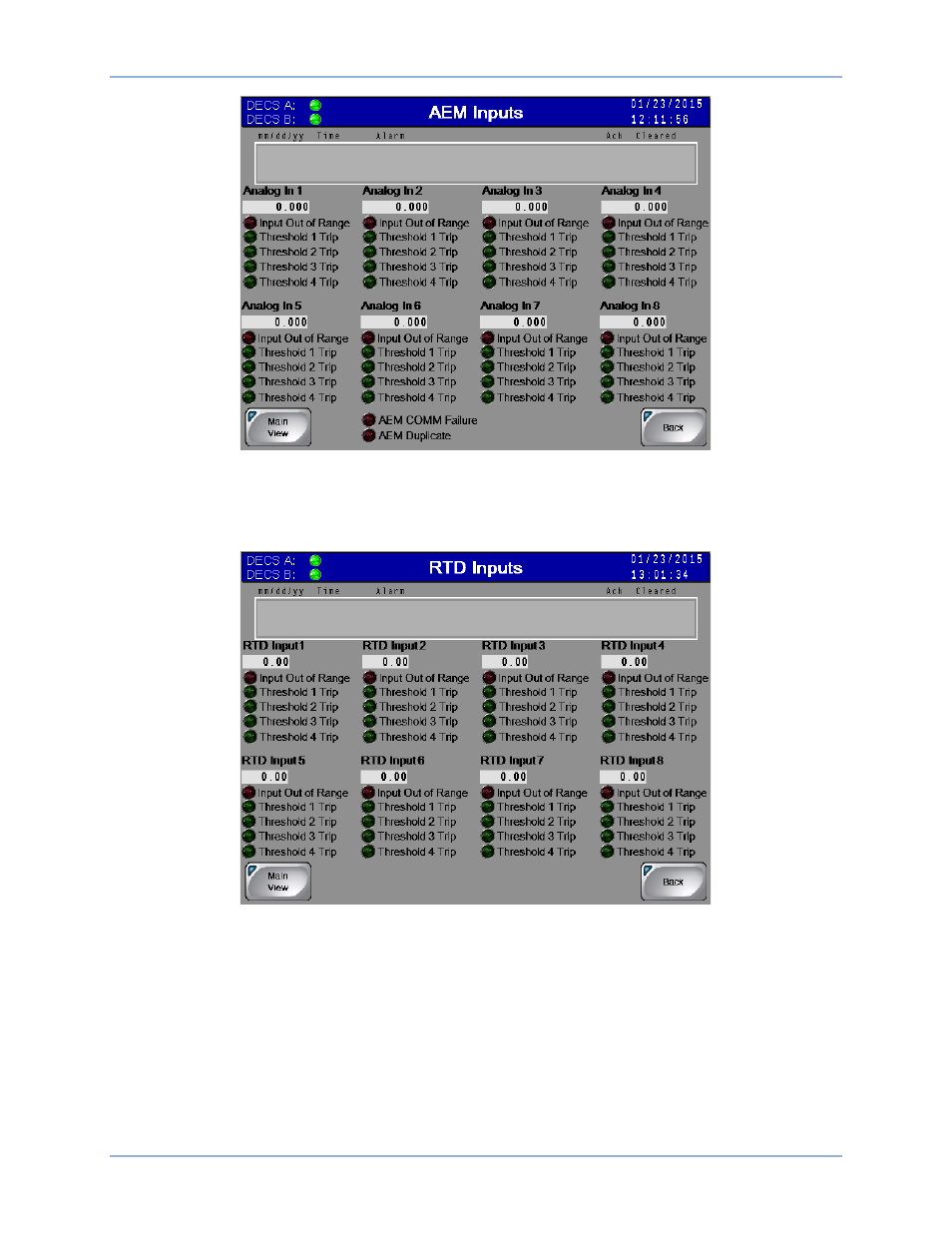 Rtd inputs, Remote thermocouple inputs | Basler Electric IDP-800 User Manual | Page 46 / 70