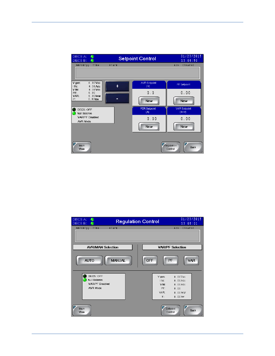 Regulation control | Basler Electric IDP-800 User Manual | Page 48 / 70