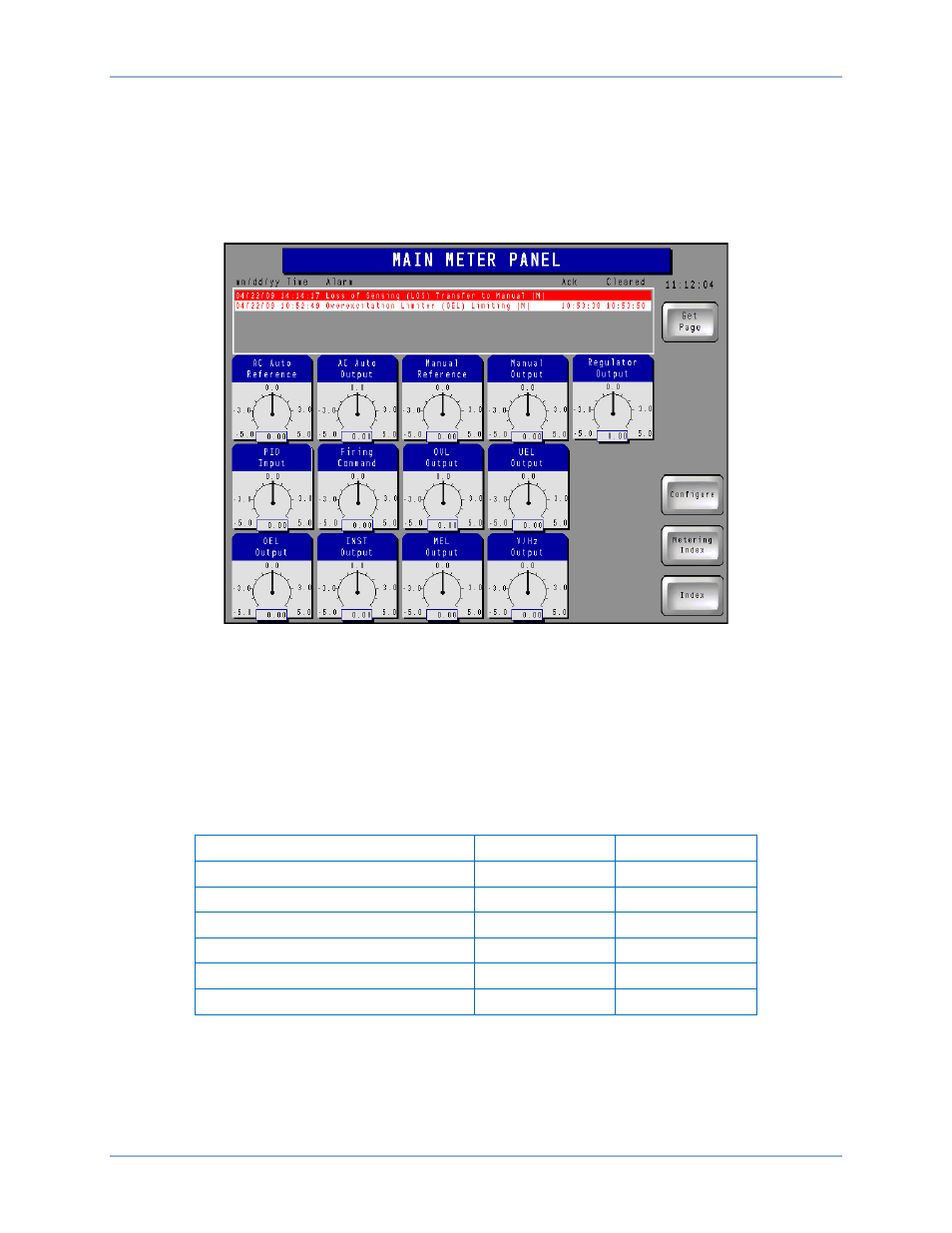 Gen analog meter config button | Basler Electric IDP-1200 User Manual | Page 20 / 90