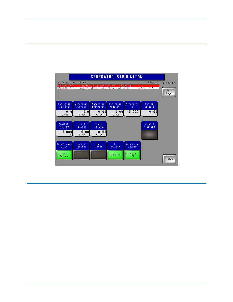 Generator simulation, Generator monitor | Basler Electric IDP-1200 User Manual | Page 34 / 90
