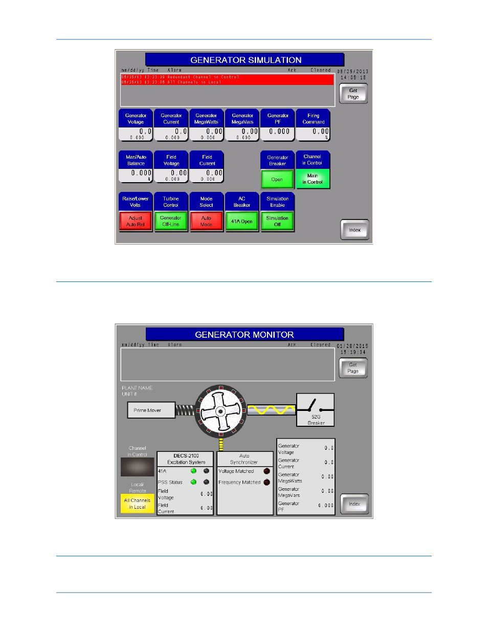 Generator monitor, Synchronizer | Basler Electric IDP-1200 User Manual | Page 63 / 90