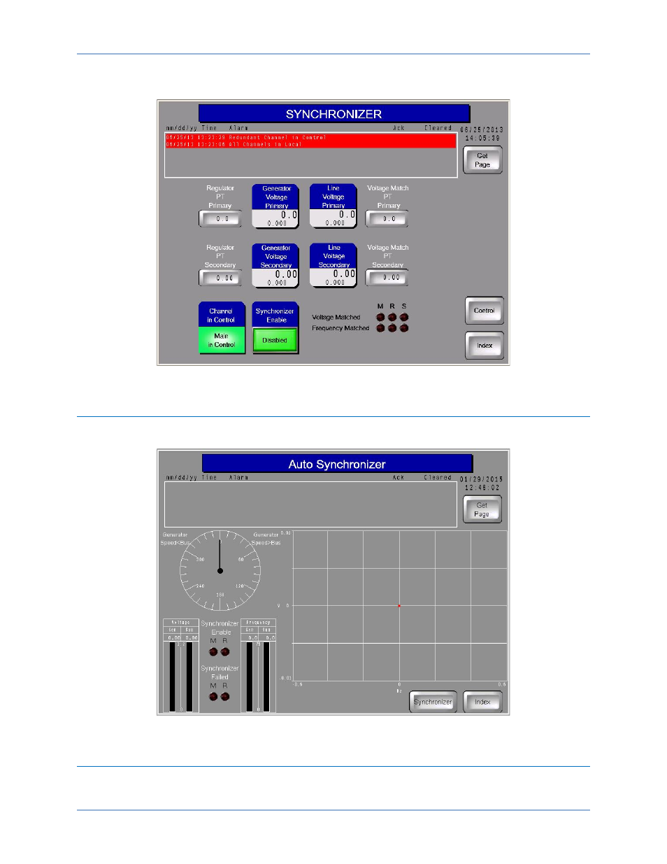 Synchronizer display, Capability curves | Basler Electric IDP-1200 User Manual | Page 64 / 90