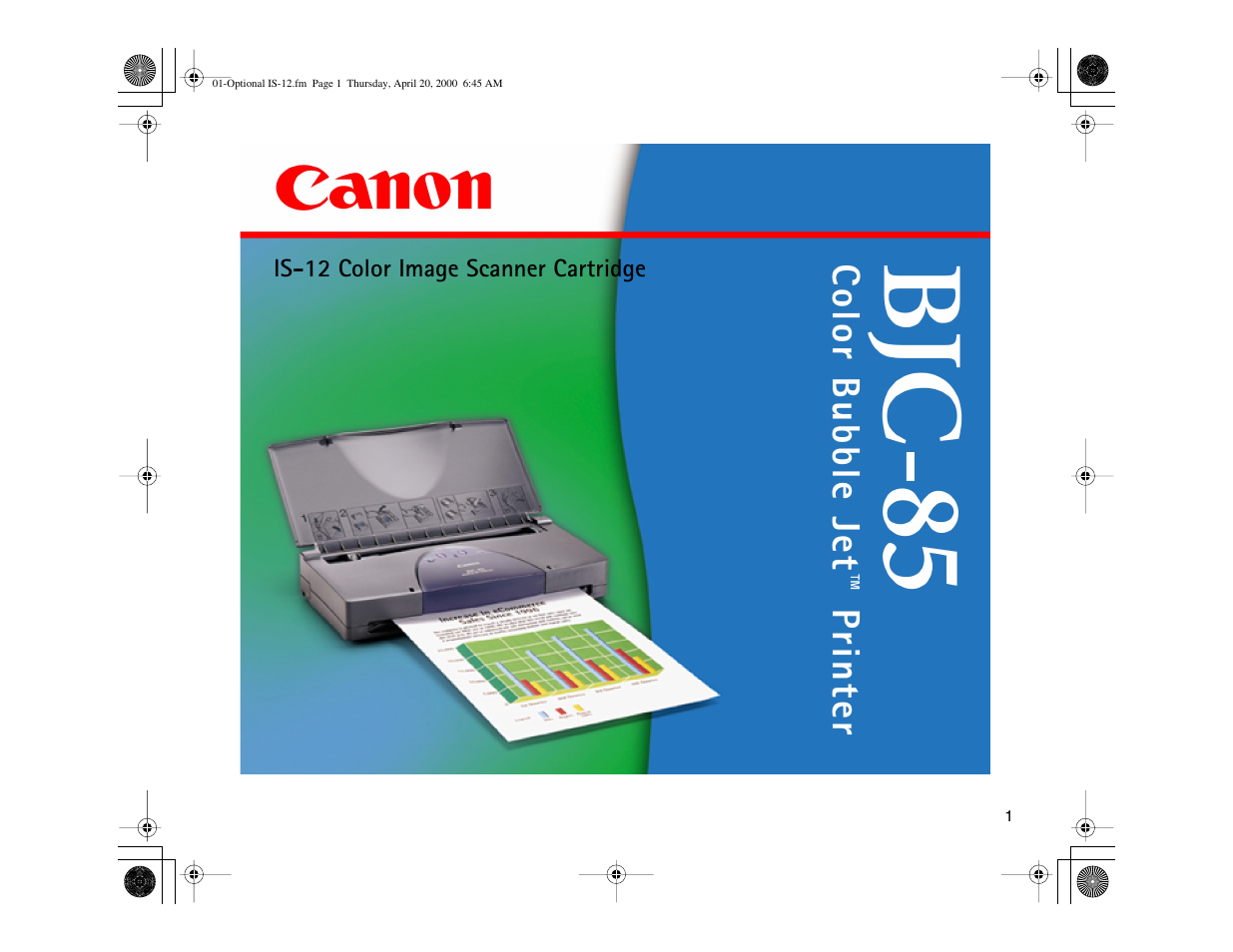 Canon BJC-85 User Manual | 109 pages