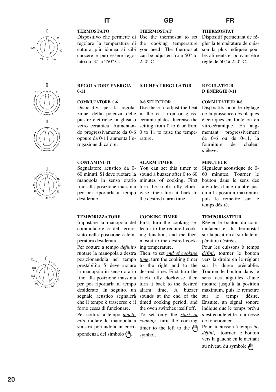 Es nl pt de, It gb fr | Baumatic BO667TS.SO User Manual | Page 21 / 44