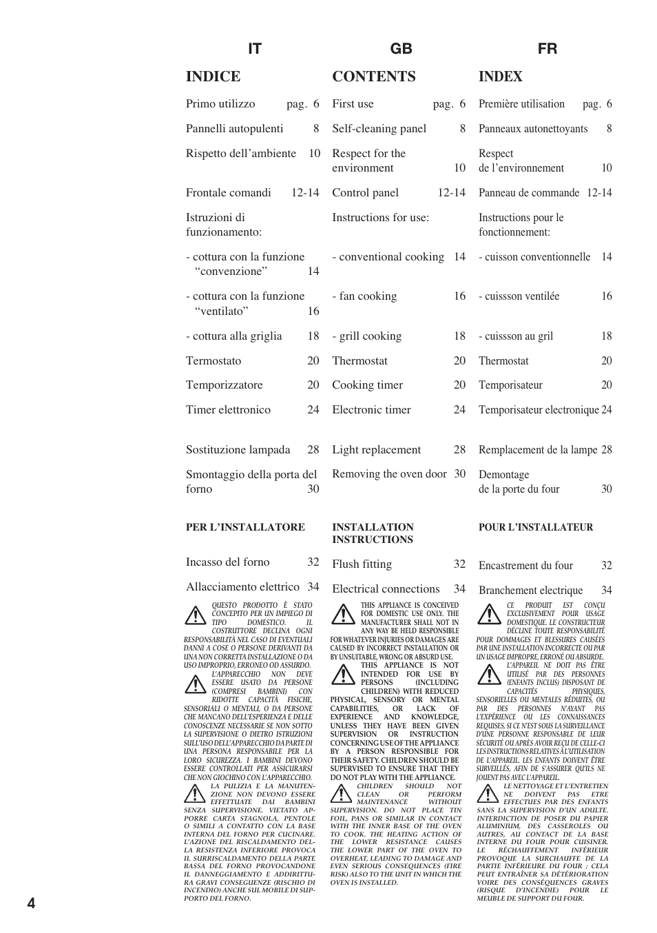 Baumatic BO667TS.SO User Manual | Page 5 / 44