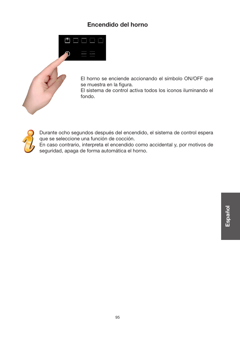 Encendido del horno | Baumatic BO920TS User Manual | Page 98 / 162