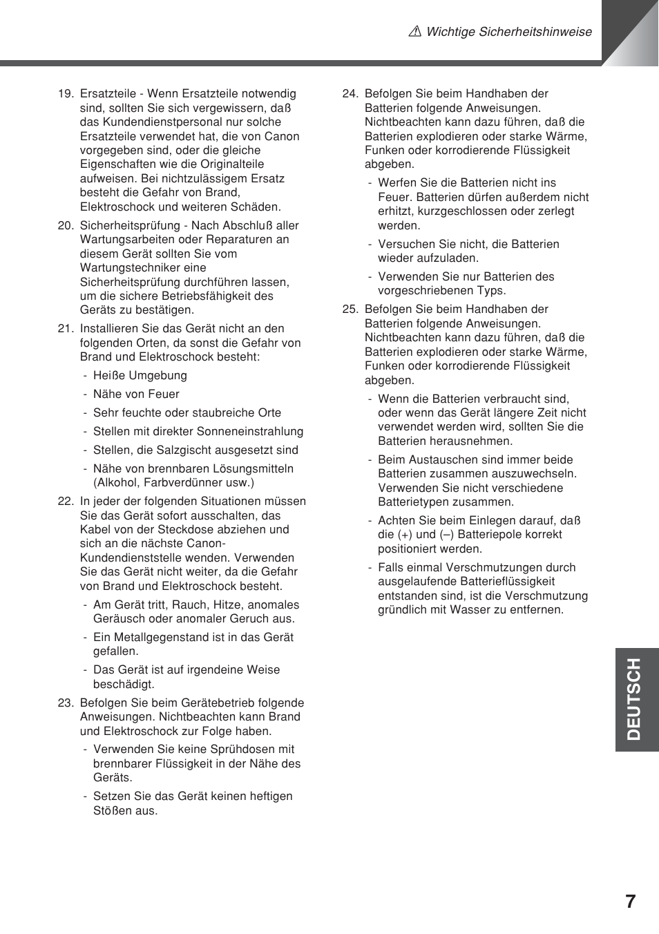Deutsch | Canon VC-C50iR User Manual | Page 171 / 246