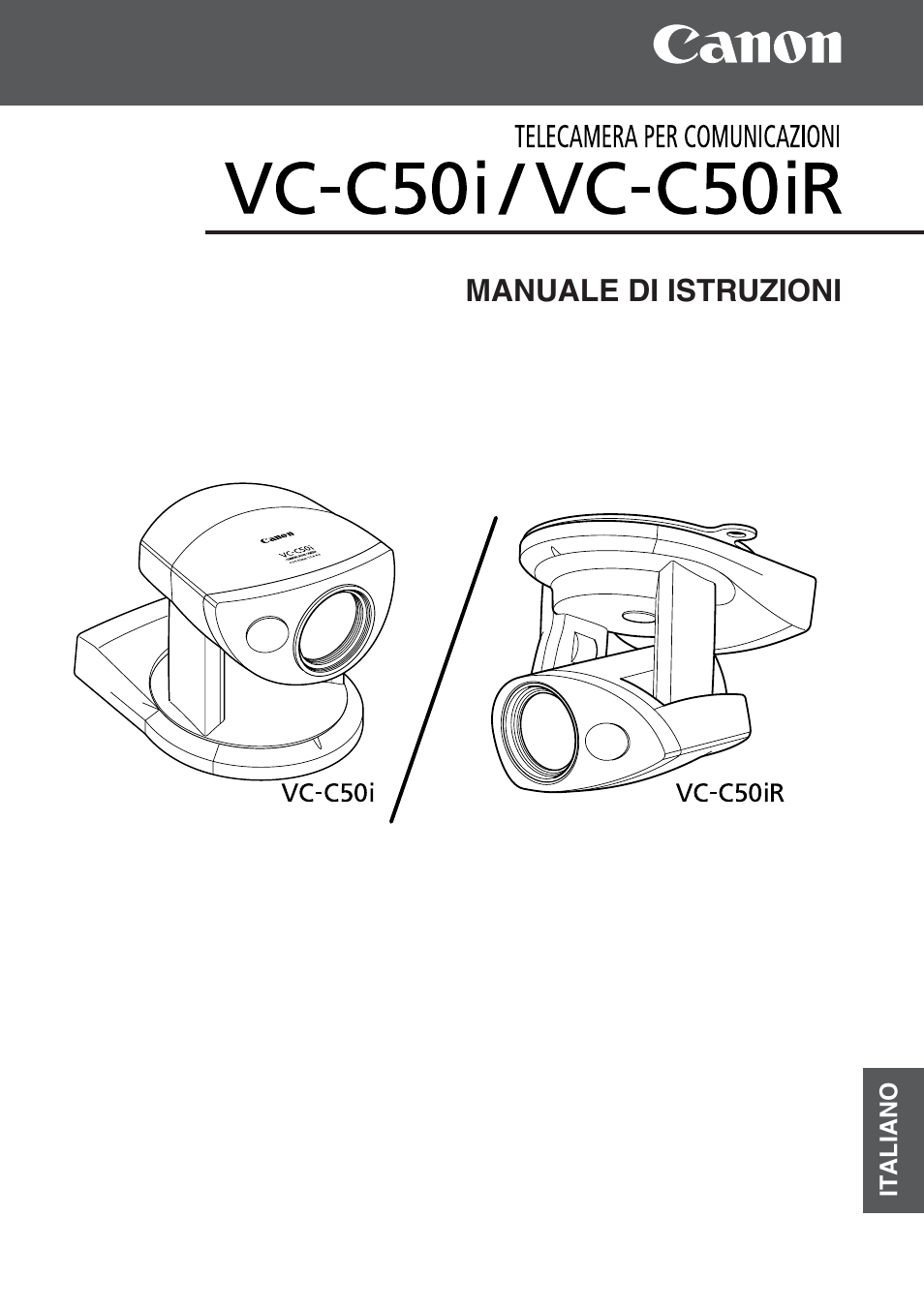 Manuale di istruzioni | Canon VC-C50iR User Manual | Page 205 / 246