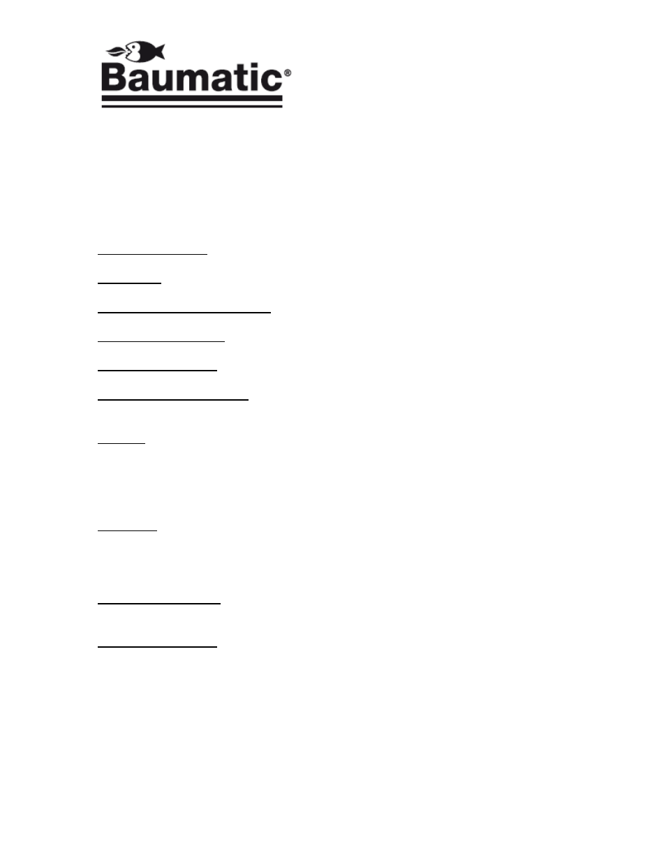 Baumatic BO638.5SS User Manual | Page 39 / 40