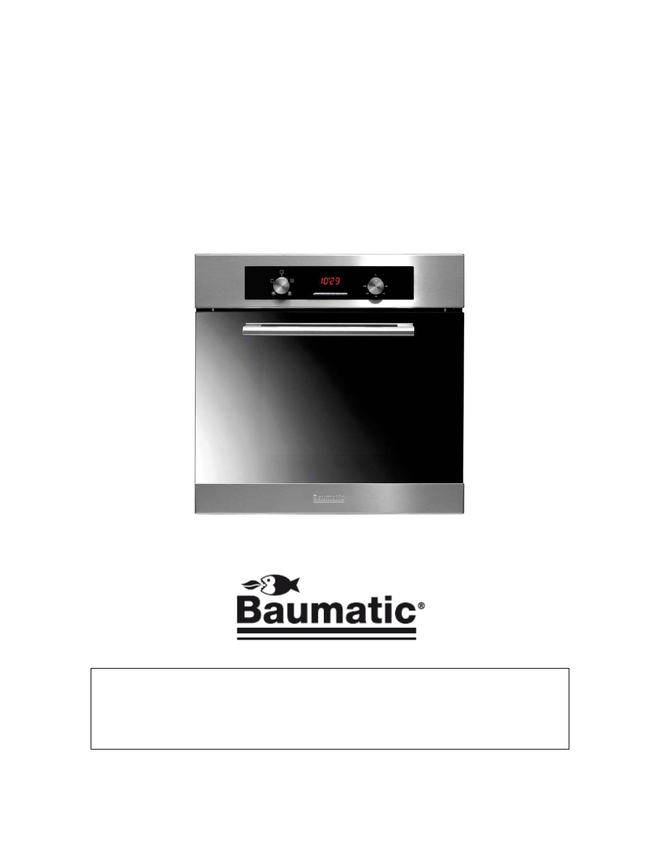 User manual for your baumatic, P619-bs/ss, P629-bs/ss | P639-bs/ss | Baumatic P639BS User Manual | Page 2 / 40