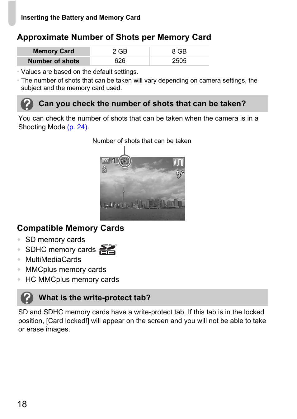 Canon SX200 LS User Manual | Page 18 / 168