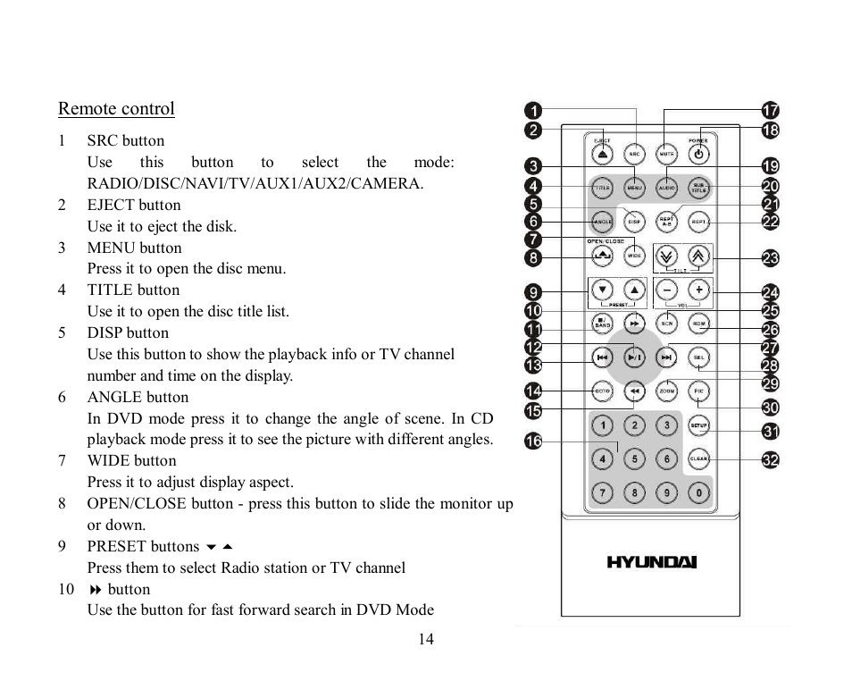 Hyundai H-CMMD4043 User Manual | Page 14 / 101