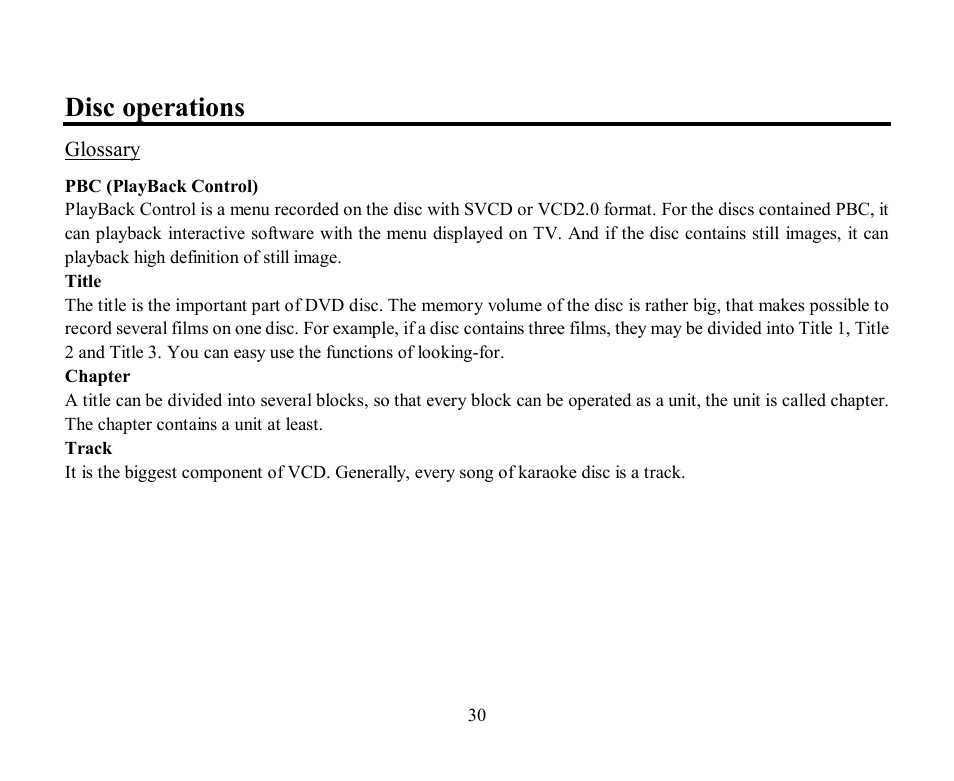 Disc operations | Hyundai H-CMMD4043 User Manual | Page 30 / 101