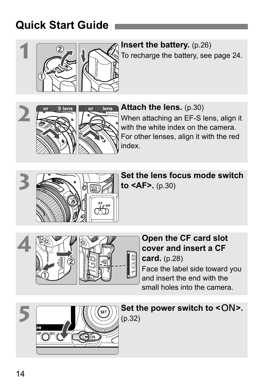 Canon 40D User Manual | Page 14 / 196