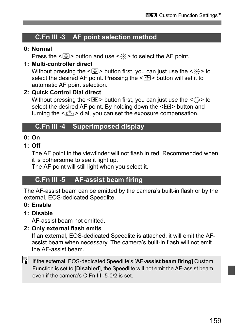Canon 40D User Manual | Page 159 / 196