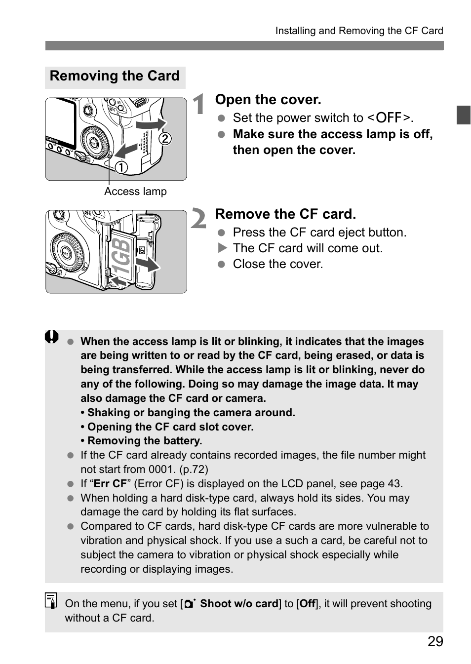 Canon 40D User Manual | Page 29 / 196