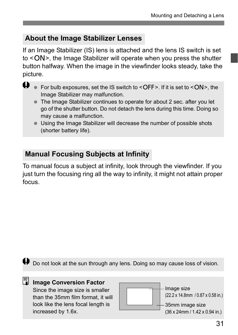 Canon 40D User Manual | Page 31 / 196