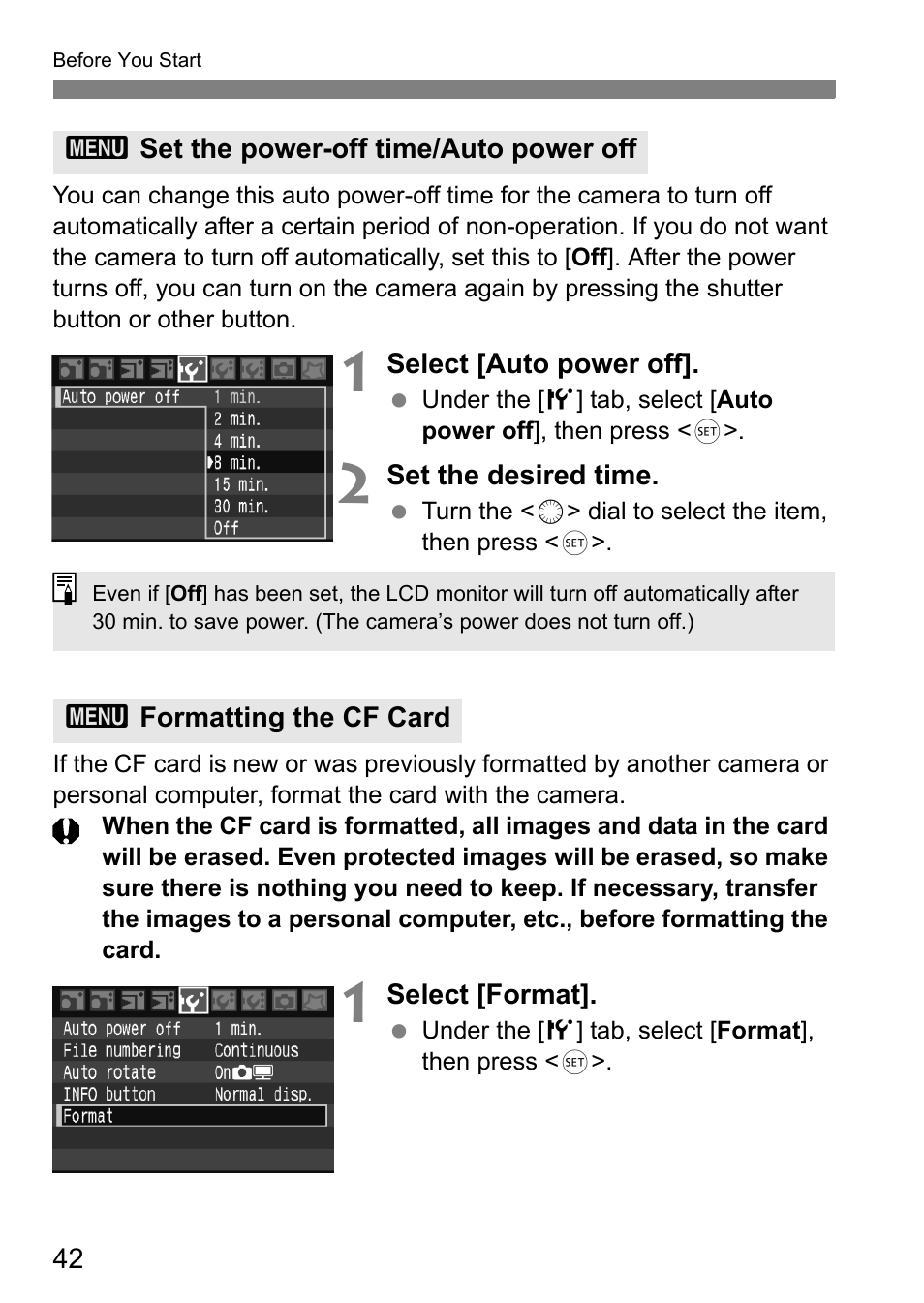 Canon 40D User Manual | Page 42 / 196