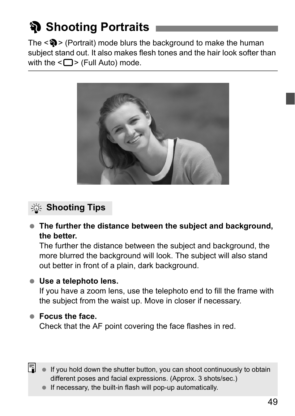 2shooting portraits | Canon 40D User Manual | Page 49 / 196