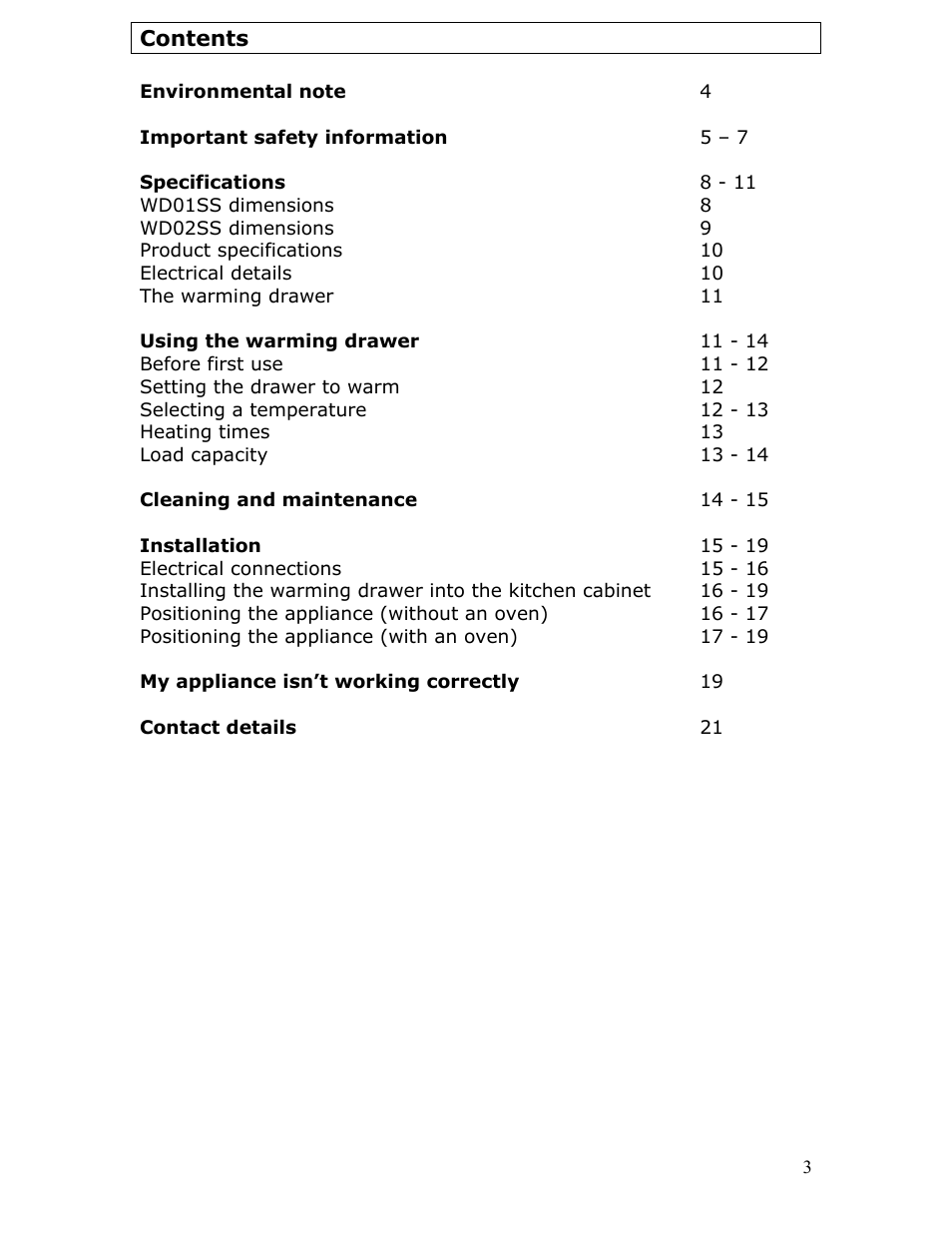 Baumatic WD02SS User Manual | Page 3 / 24