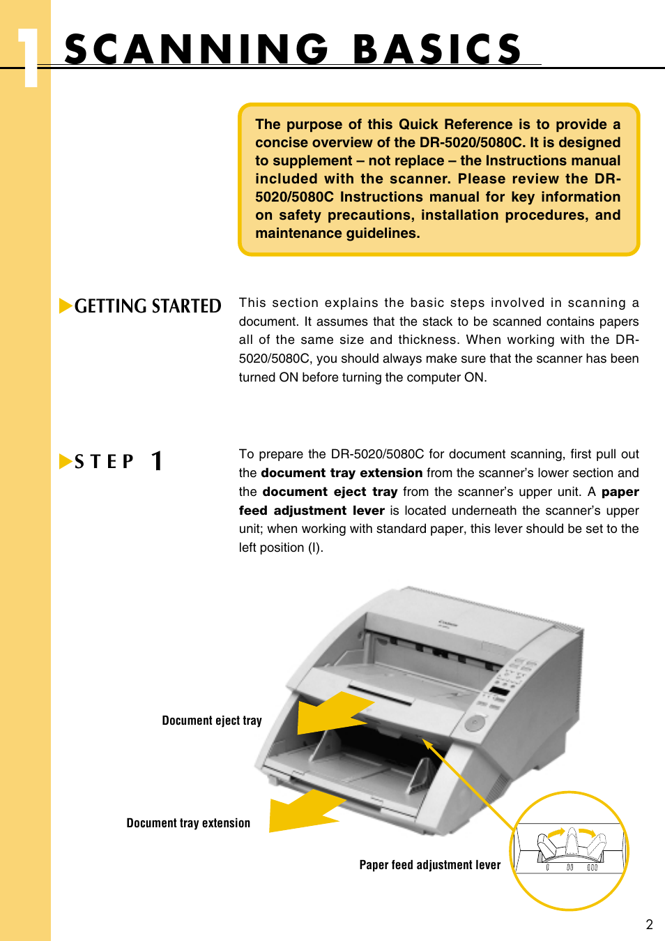 Canon DR-5080C  EN User Manual | Page 3 / 12