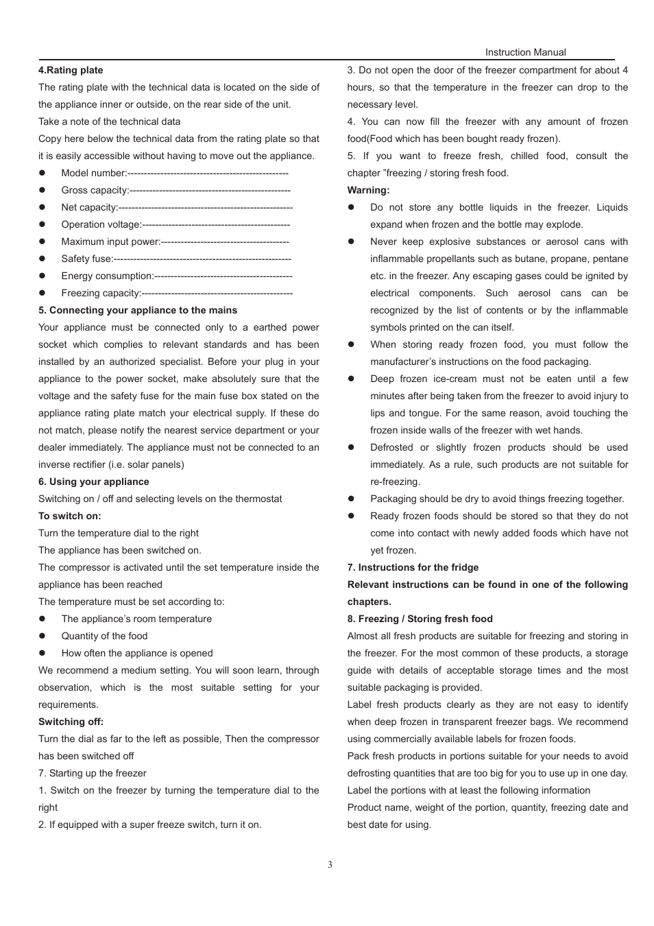 Baumatic BRCI7031 User Manual | Page 5 / 24