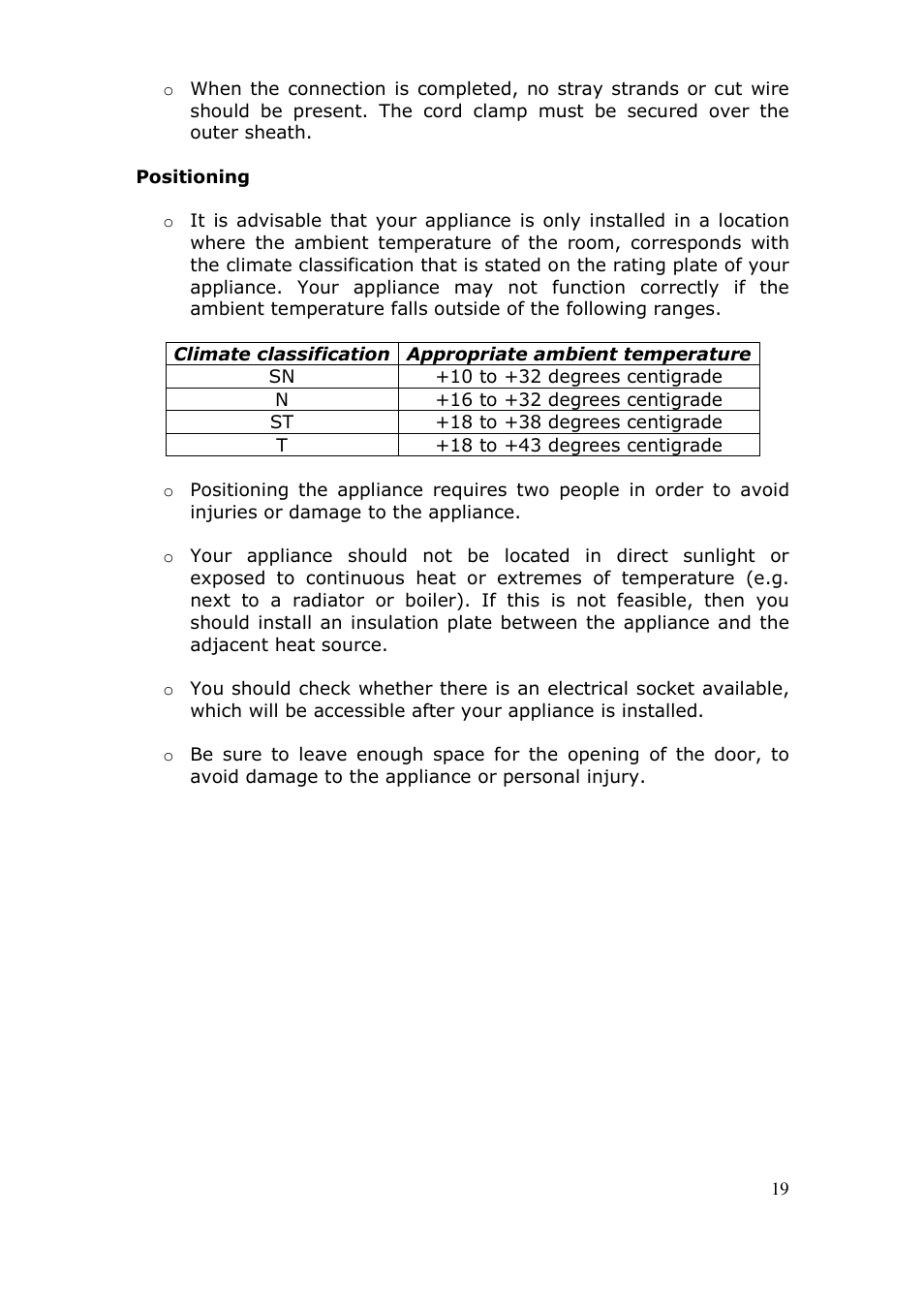 Baumatic BWC455BGL User Manual | Page 19 / 36