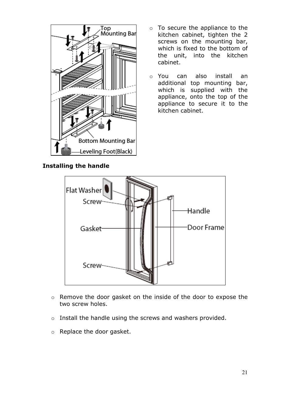 Baumatic BWC455BGL User Manual | Page 21 / 36